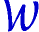 W